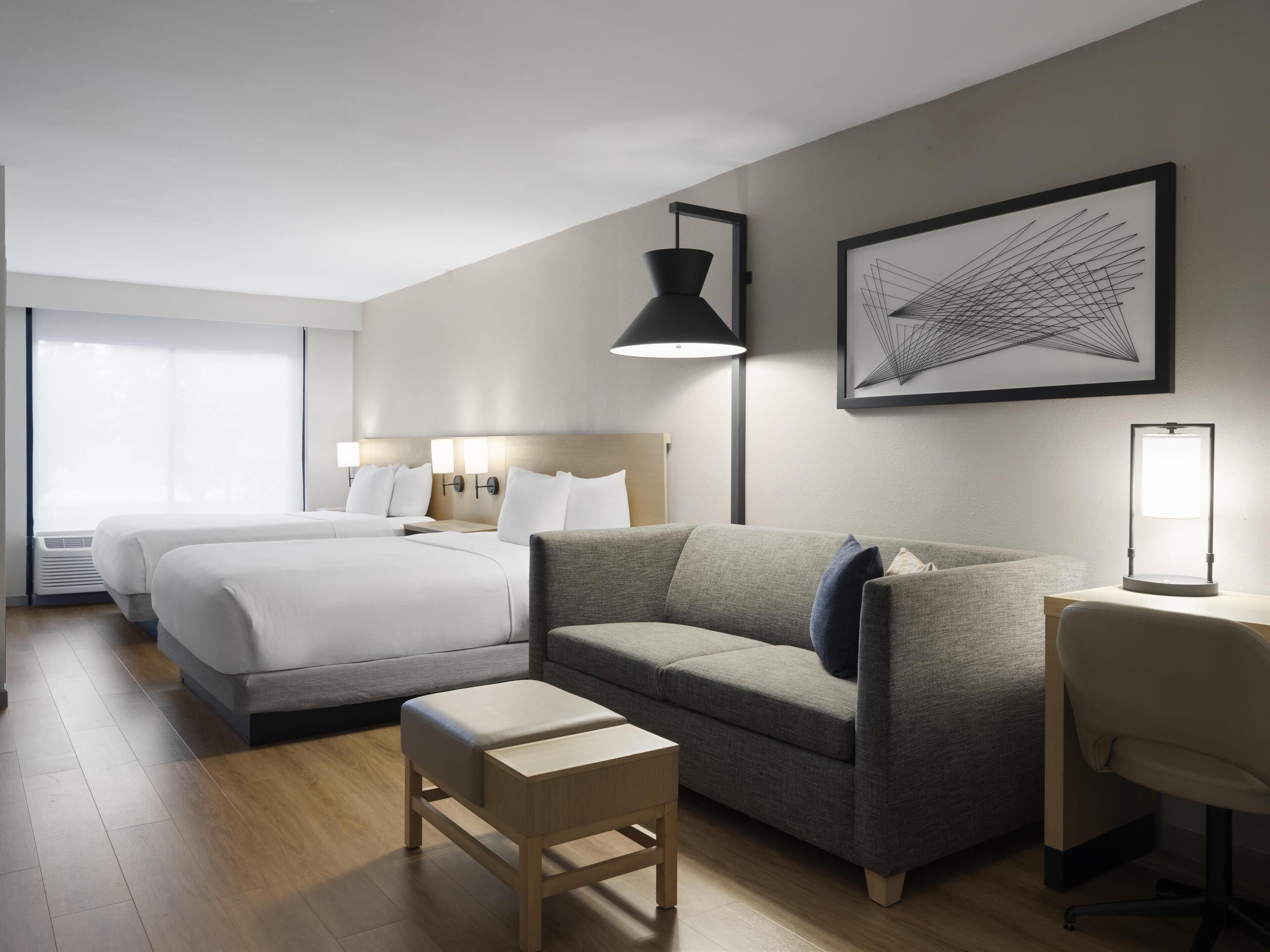 premium bedding, in-room safe, desk, blackout curtains