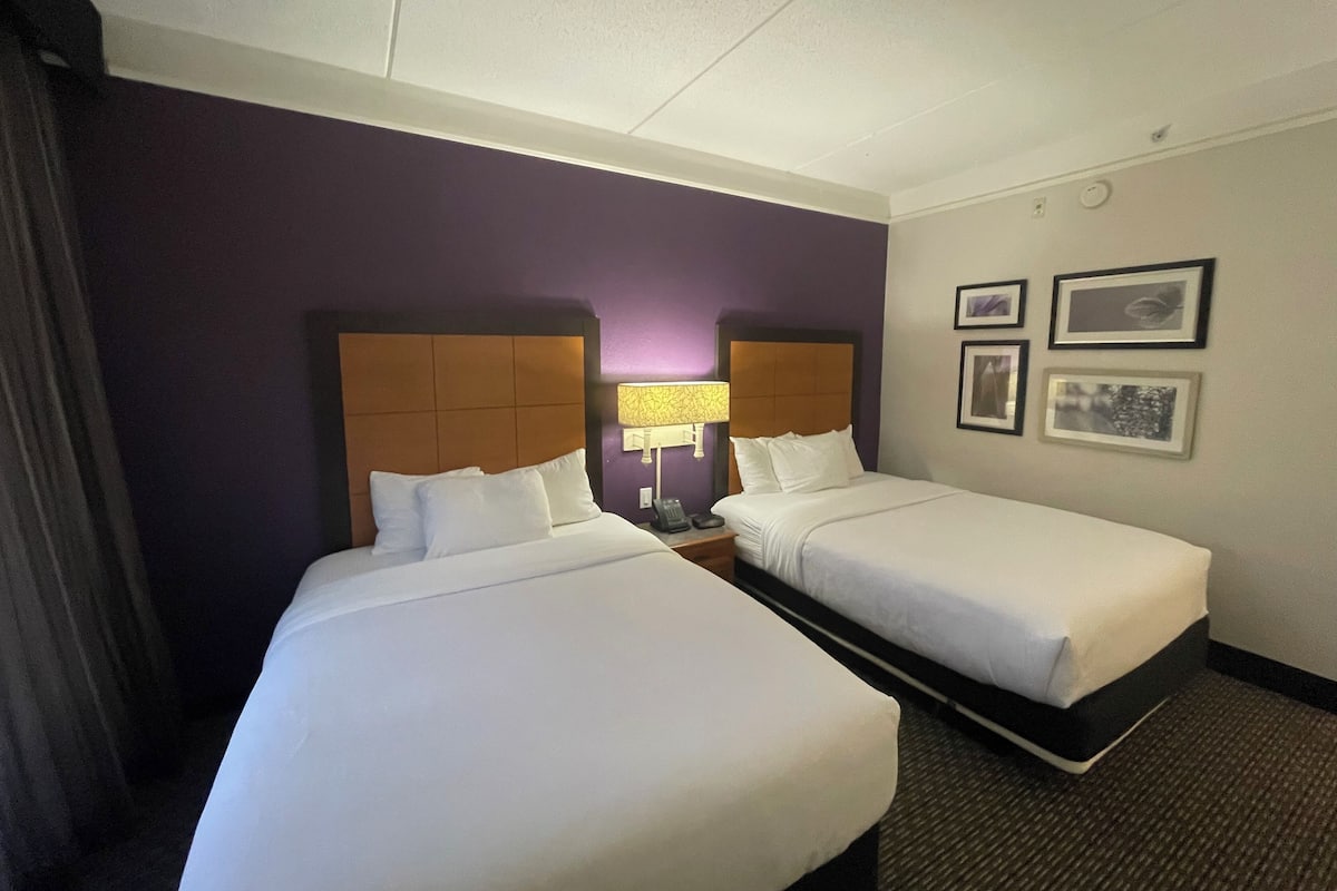 Premium bedding, pillow-top beds, desk, iron/ironing board