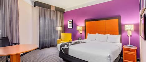 Premium bedding, pillow-top beds, desk, iron/ironing board