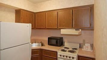 Fridge, microwave, freezer