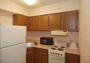 Fridge, microwave, freezer