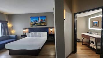Ropa de cama de alta calidad y escritorio