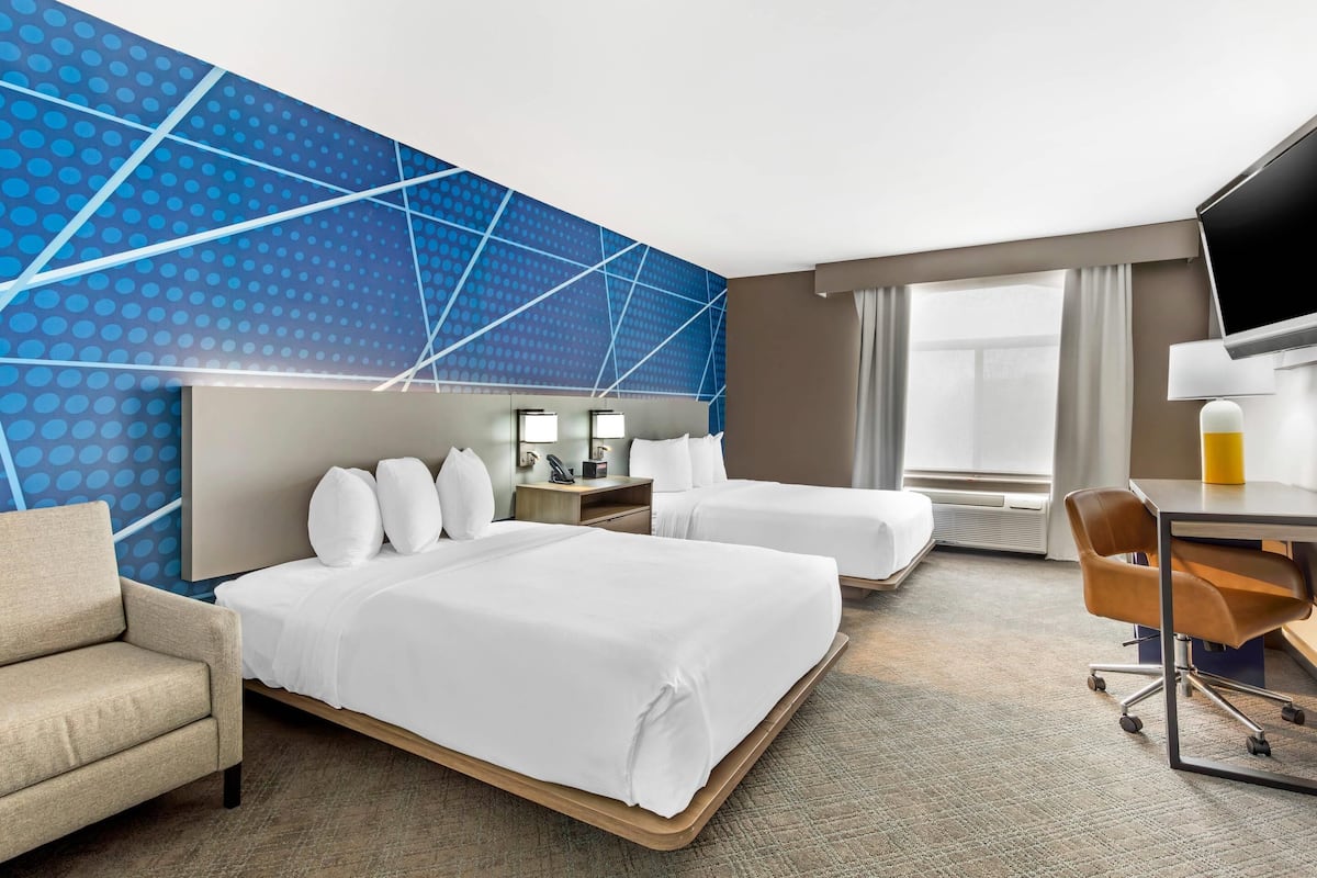 Chambre, 2 grands lits, accessible aux personnes à mobilité réduite, non-fumeur