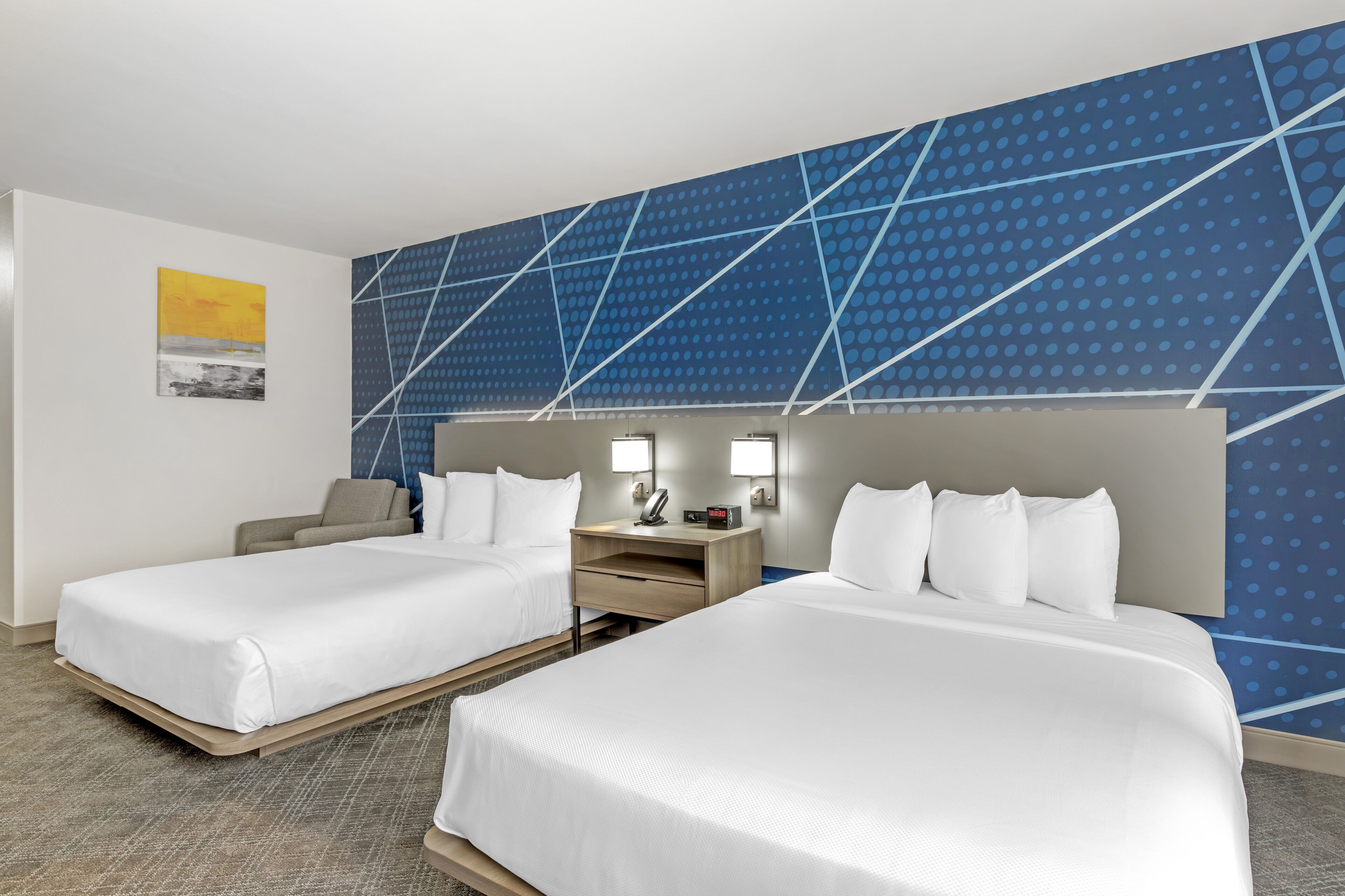 room, 2 queen beds, accessible, non smoking | in-room safe, desk, iron/ironing board, free wifi