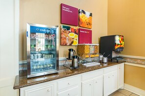 Free daily buffet breakfast
