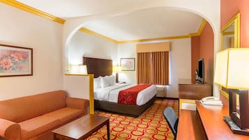 Suite, 1 King Bed with Sofa bed, Non Smoking | Desk, soundproofing, iron/ironing board, free cribs/infant beds