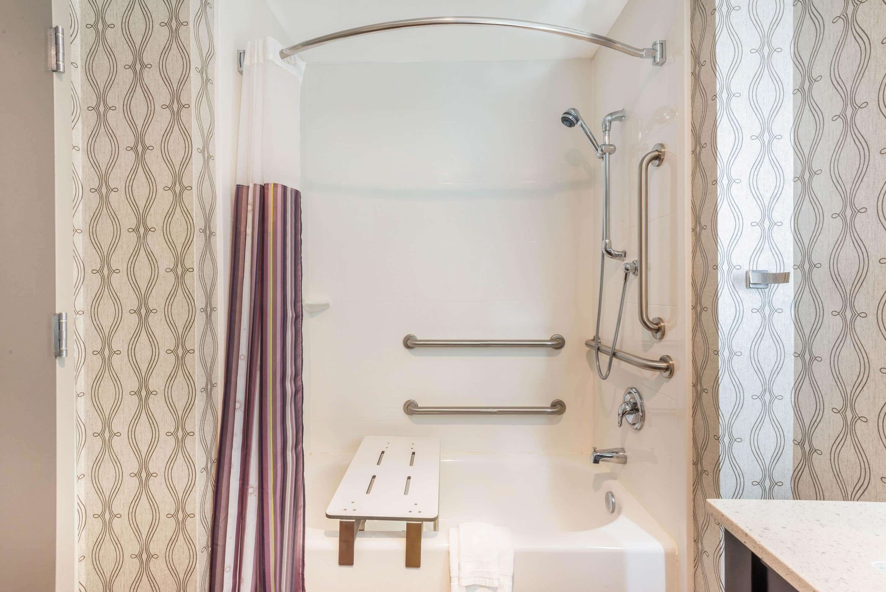 free toiletries, hair dryer, towels