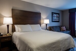 Chambre Standard, 1 très grand lit et 1 canapé-lit, non-fumeur (No Pets) | Bureau, rideaux d’obscurcissement, accès au Wi-Fi (inclus)