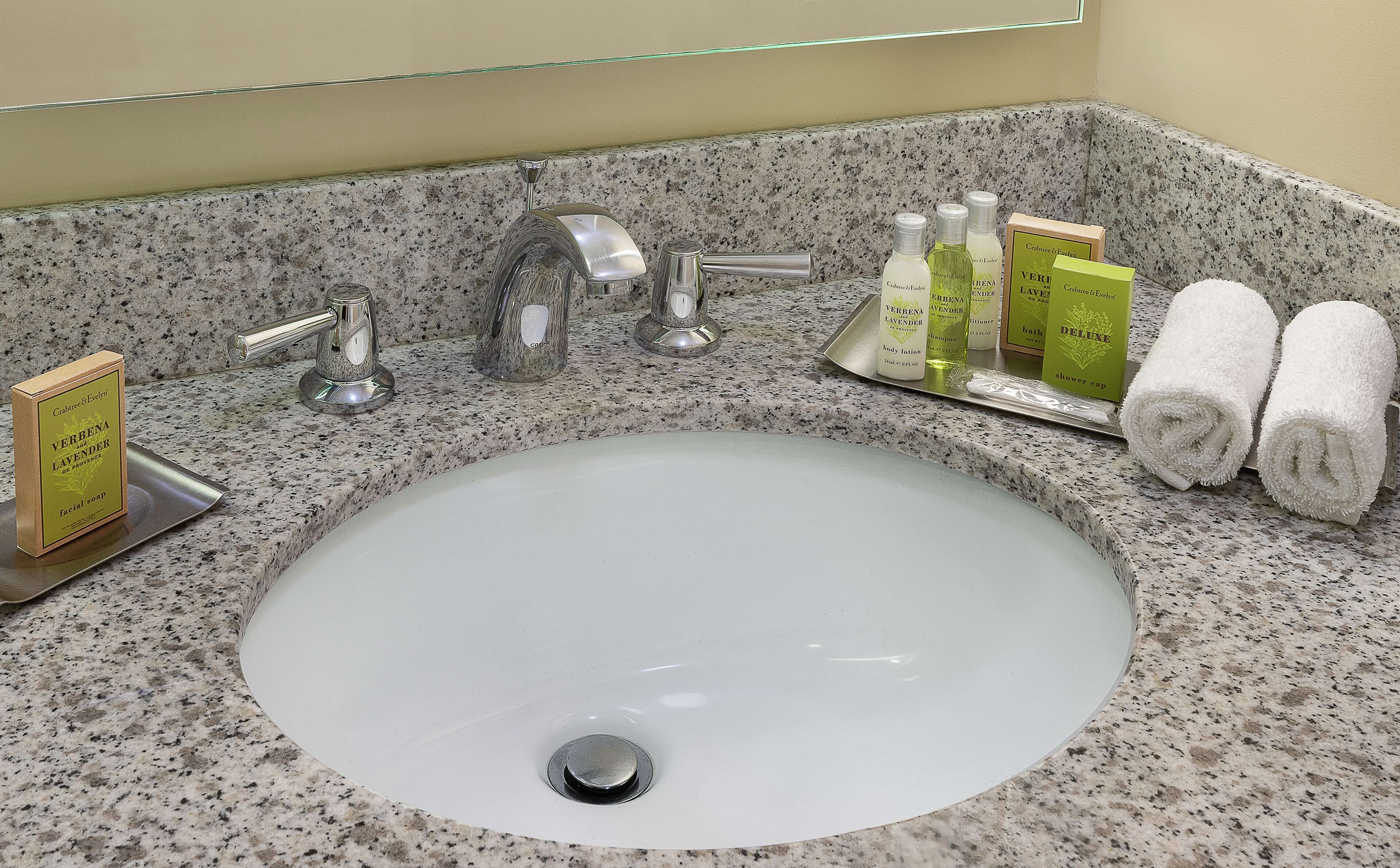 free toiletries, hair dryer, towels