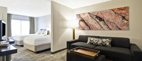 Premium bedding, pillowtop beds, in-room safe, desk