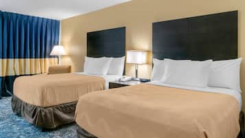 Chambre double, 2 lits doubles, non-fumeur | Literie de qualité, bureau, rideaux d’obscurcissement