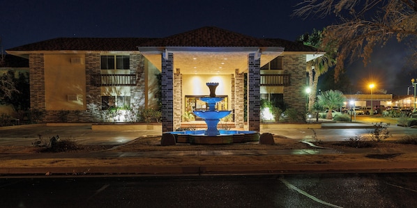 Front of property – evening/night