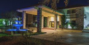 Front of property – evening/night