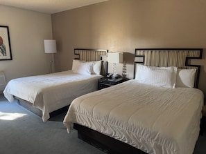 Studio, 2 Queen Beds, Non Smoking | Down duvets, in-room safe, desk, iron/ironing board