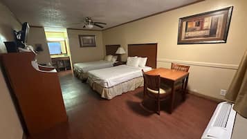 Room, Smoking (2 Full Beds) | Desk, iron/ironing board, free WiFi, bed sheets