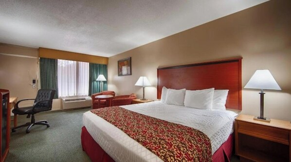 Room, 1 King Bed, Smoking | Desk, iron/ironing board, free WiFi, bed sheets