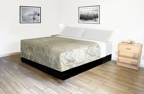Room, 1 King Bed, Accessible, Non Smoking | Desk, laptop workspace, blackout drapes, iron/ironing board