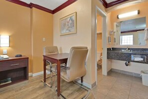 In-room safe, desk, blackout drapes, iron/ironing board