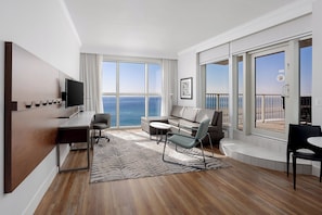 In-room safe, desk, laptop workspace, blackout drapes
