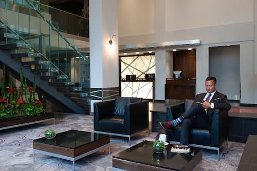 Sala de estar en el lobby