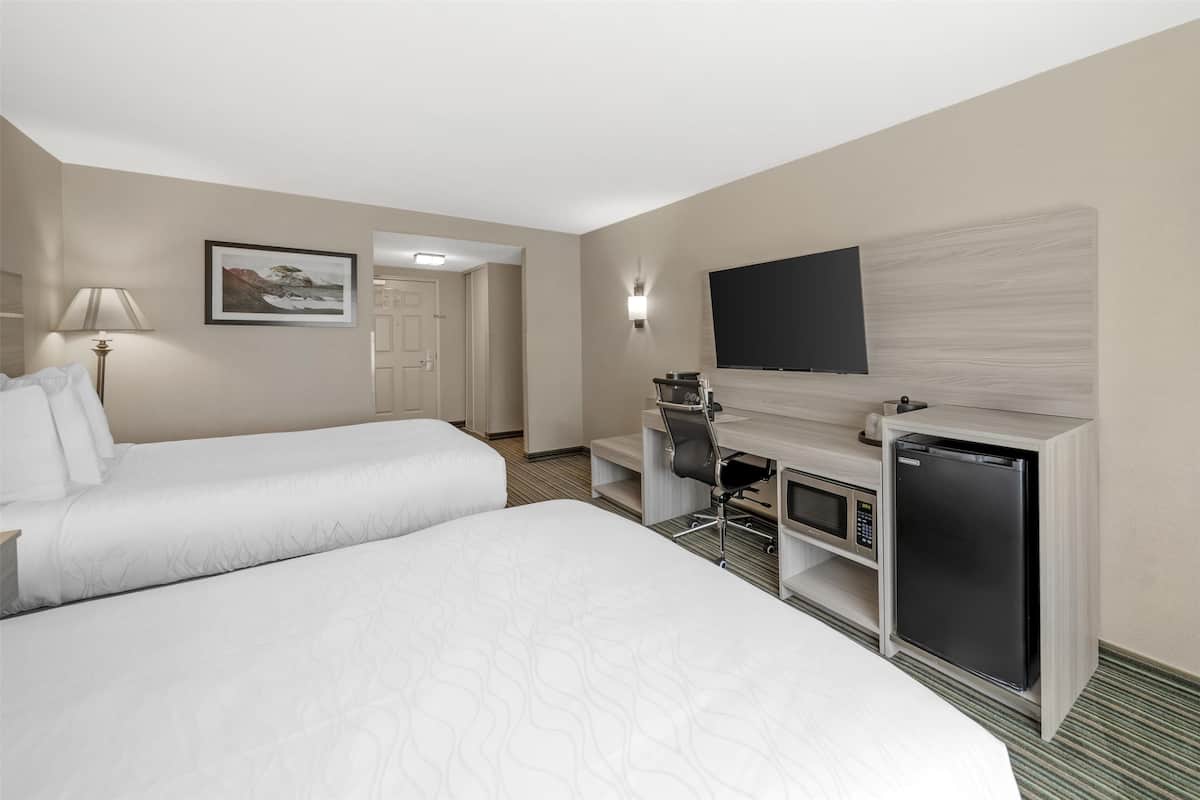 1 bedroom, laptop workspace, blackout curtains, iron/ironing board