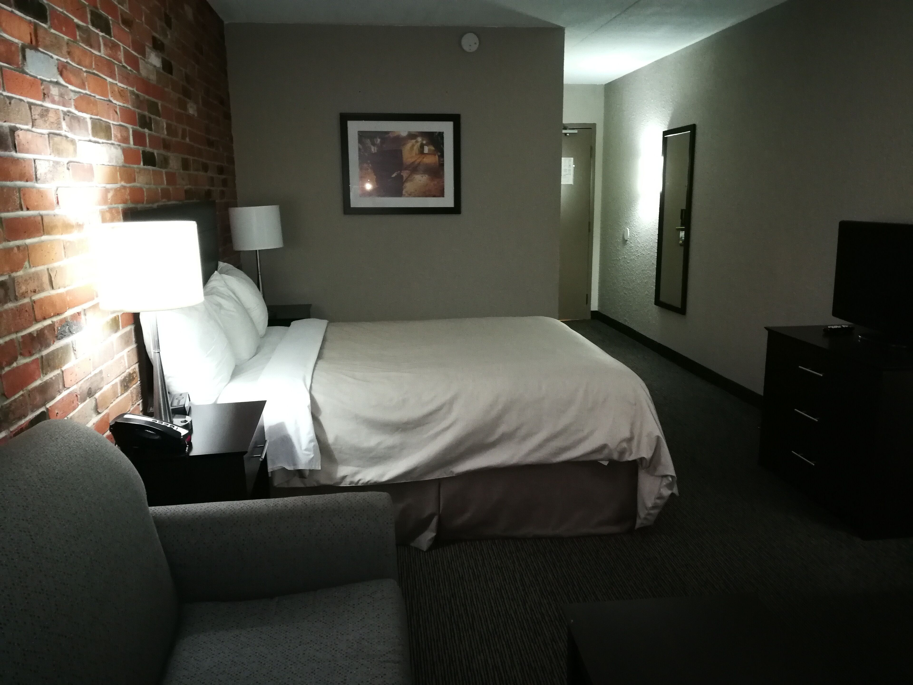 desk, laptop workspace, iron/ironing board, free cots/infant beds