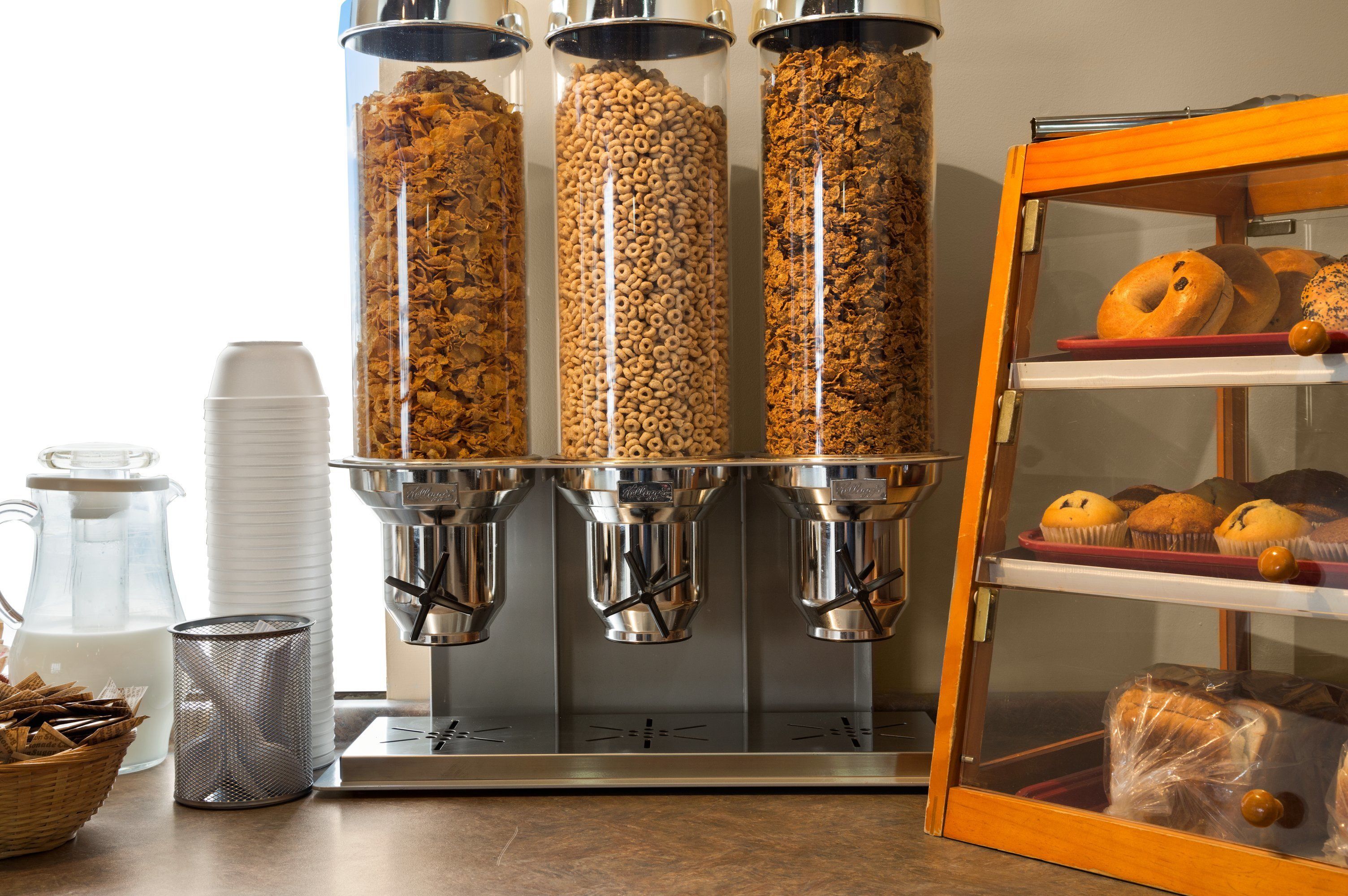 free daily self-service breakfast