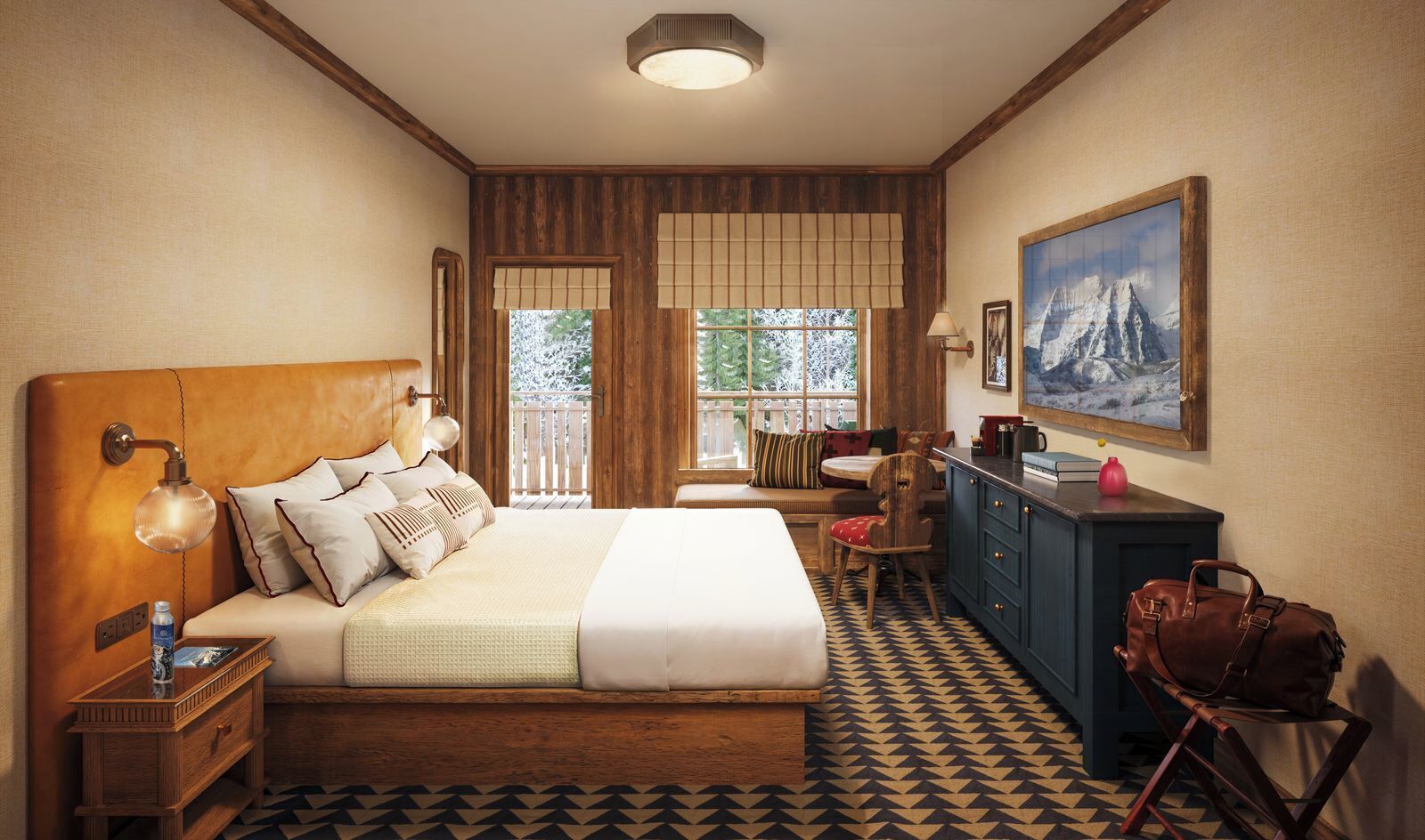 Premium bedding, in-room safe, individually decorated