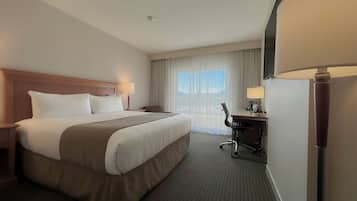 Egyptian cotton sheets, premium bedding, pillow-top beds, desk