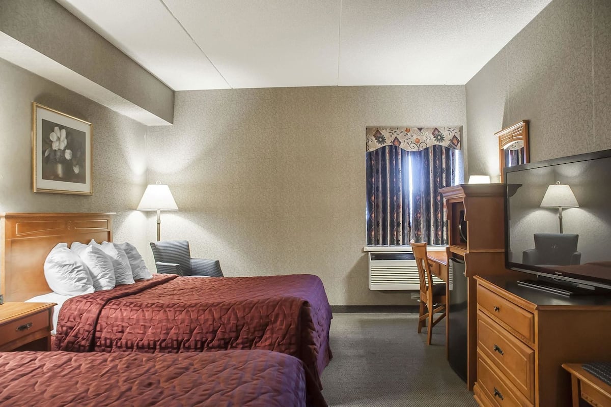 Individually furnished, desk, blackout drapes, iron/ironing board