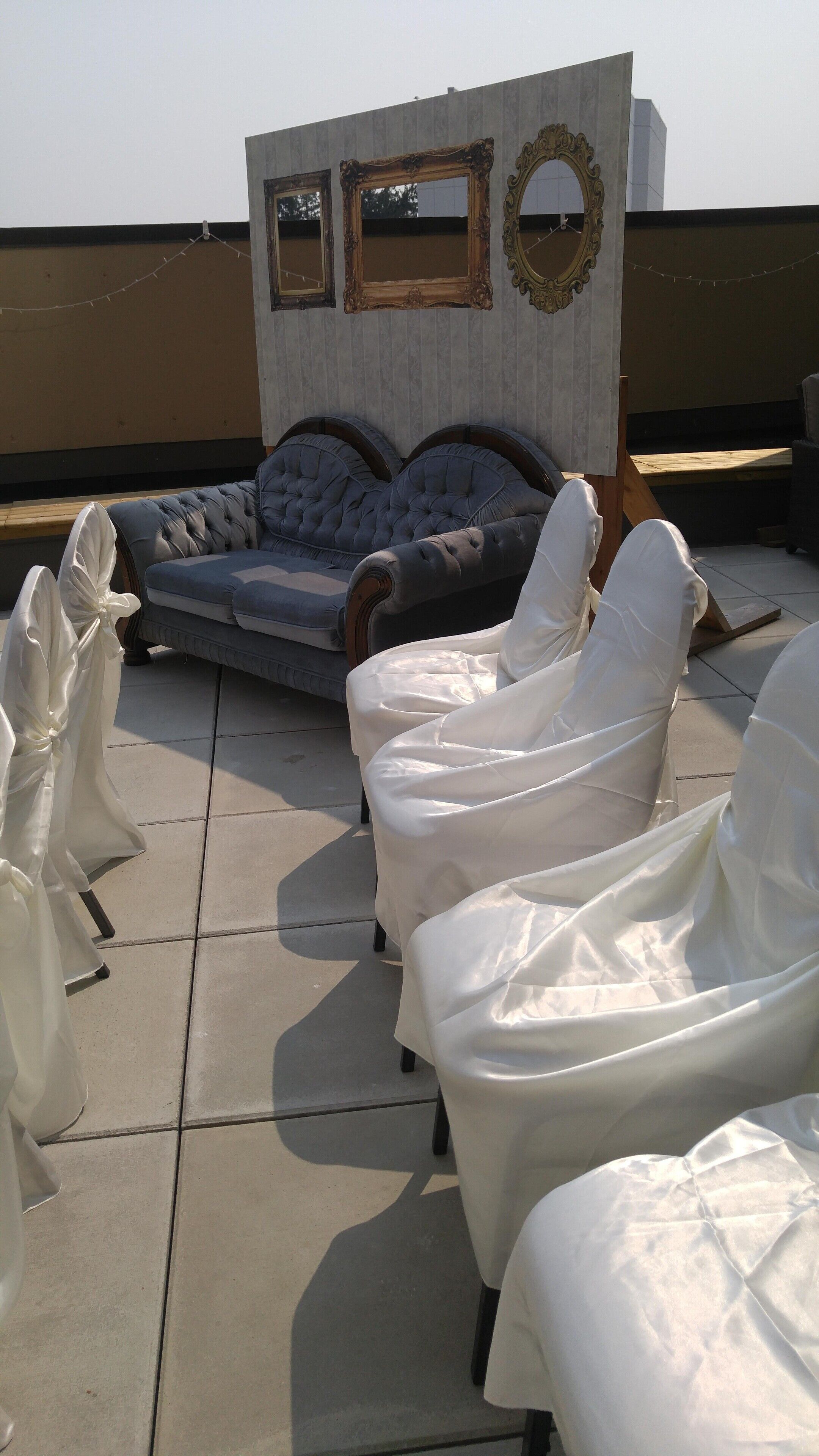 outdoor wedding area