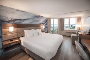 Room, 1 King Bed with Sofa bed (Coast King) | In-room safe, desk, blackout drapes, iron/ironing board - Coast Bastion Hotel (Nanaimo)