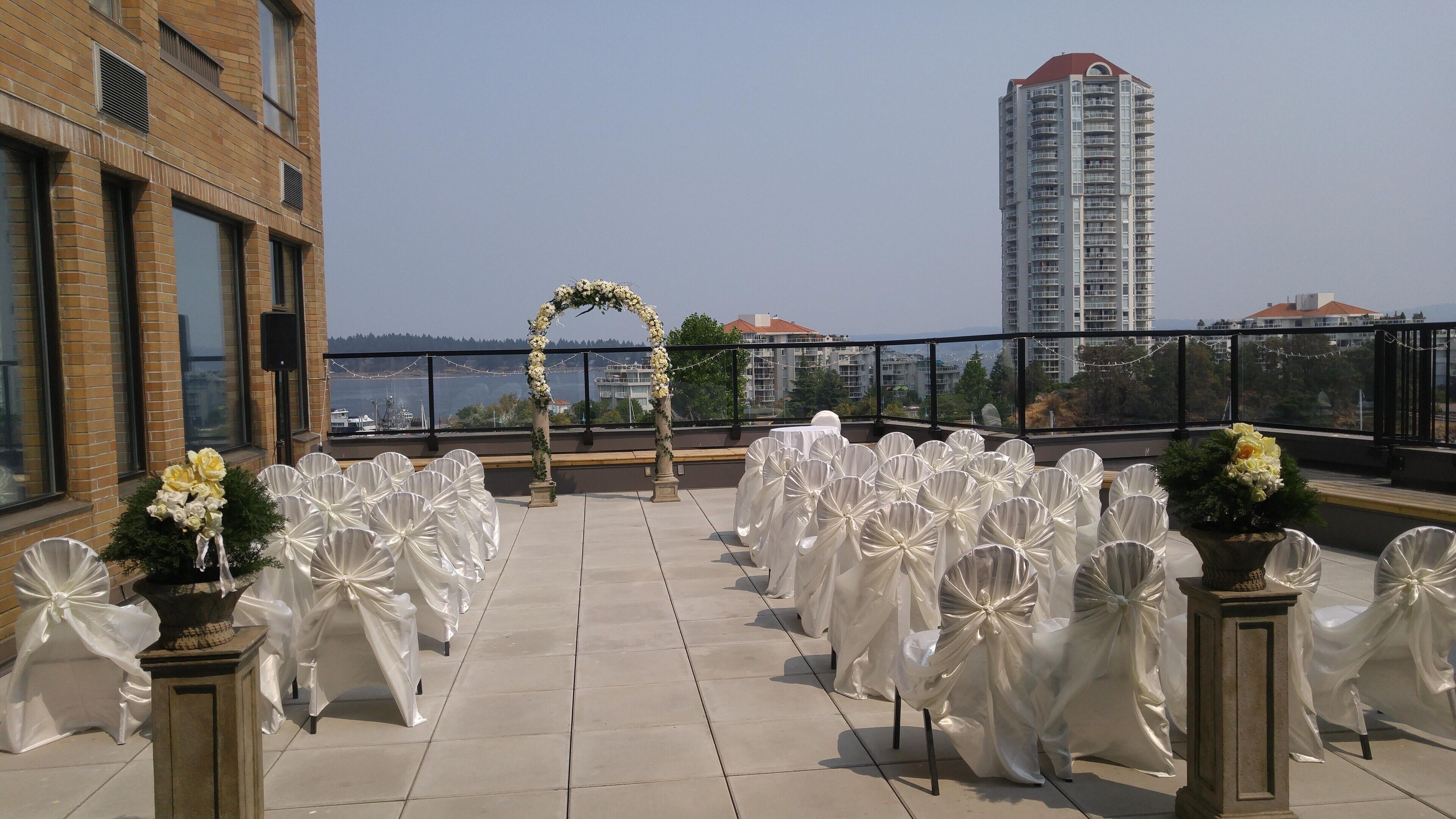 outdoor wedding area