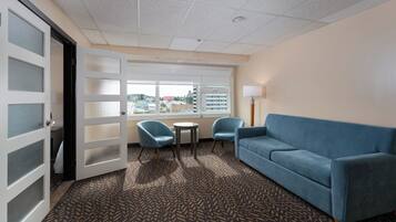 Superior Suite, 1 King Bed with Sofa bed | Premium bedding, blackout drapes, iron/ironing board, free WiFi