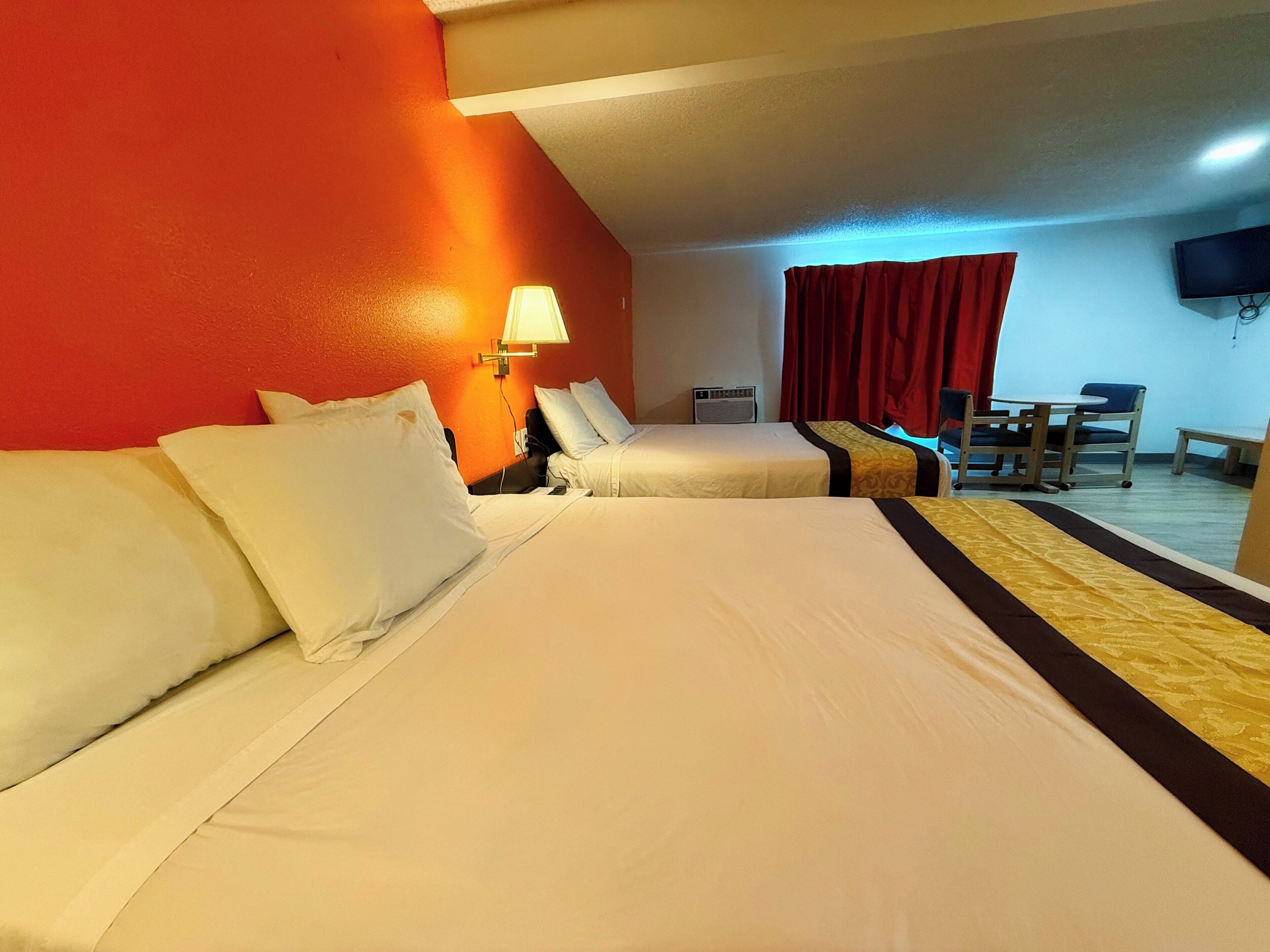 Premium Room, 2 Double Beds, Kitchenette | Desk, iron/ironing board, free WiFi, bed sheets