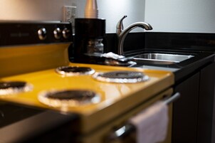 Microwave, dining tables