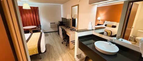 Desk, iron/ironing board, free WiFi, bed sheets