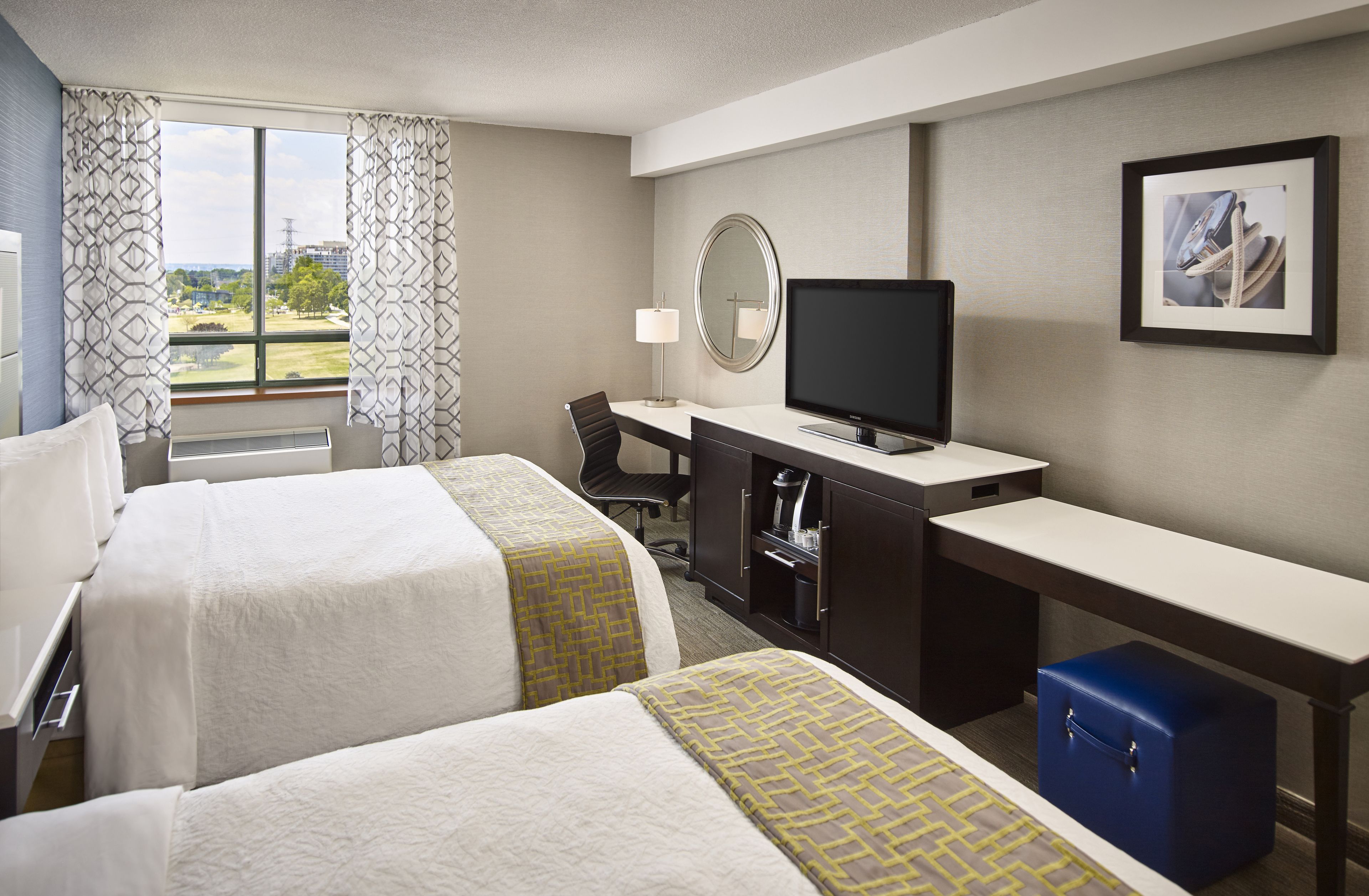 superior room, 2 queen beds (park view) | desk, iron/ironing board, free cots/infant beds, rollaway beds