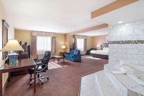 Suite, 1 King Bed with Sofa bed, Non Smoking | Premium bedding, desk, laptop workspace, blackout curtains