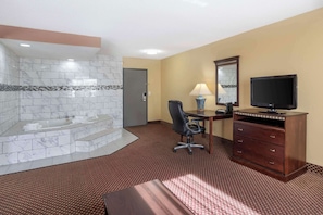Suite, 1 King Bed with Sofa bed, Non Smoking | Premium bedding, desk, laptop workspace, blackout curtains