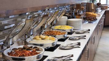 Daily buffet breakfast for a fee