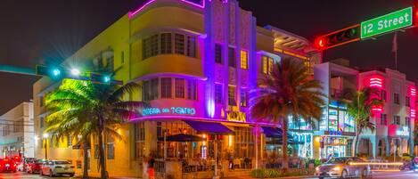 Front of property – evening/night