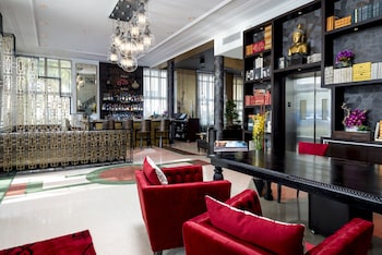 Check-in/check-out kiosk at The Marlin Hotel