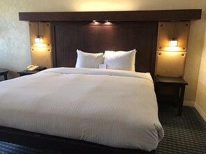 Hypo-allergenic bedding, in-room safe, desk, laptop workspace