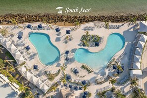 3 outdoor pools, pool cabanas (surcharge), pool umbrellas