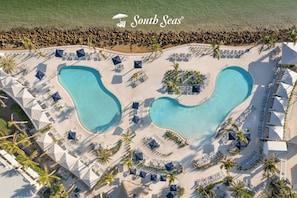 3 outdoor pools, pool cabanas (surcharge), pool umbrellas