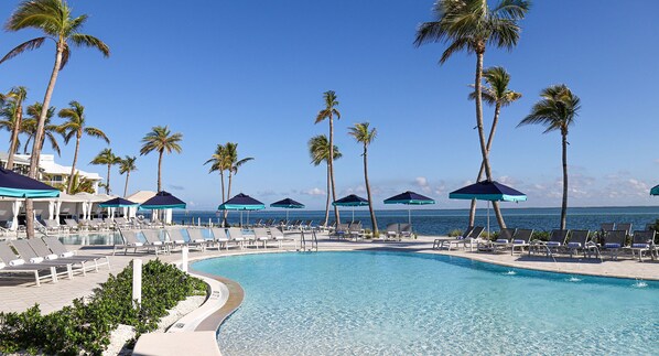 3 outdoor pools, cabanas (surcharge), pool umbrellas