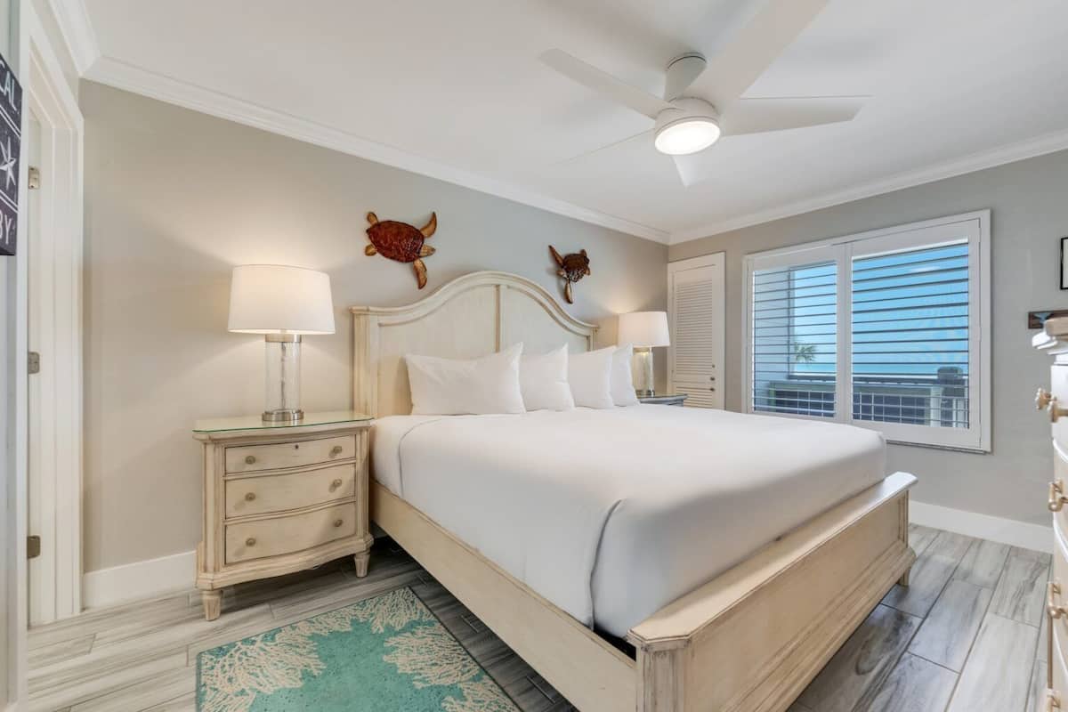 Cottage, 2 Bedrooms, Beach View | Premium bedding, in-room safe, iron/ironing board, bed sheets