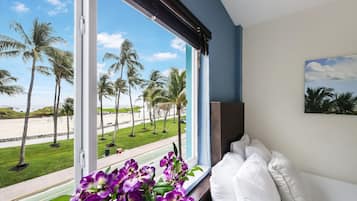 Deluxe Double Room, 2 Double Beds, Ocean View (Self check-in) | Beach/ocean view