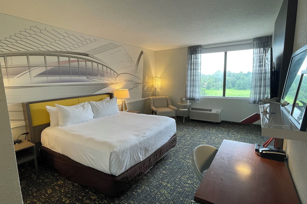 standard room, 1 king bed | premium bedding, desk, laptop workspace, blackout curtains